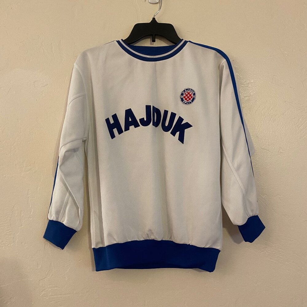 Hajduk Croatia Jersey. Hardly worn. White and Blue.